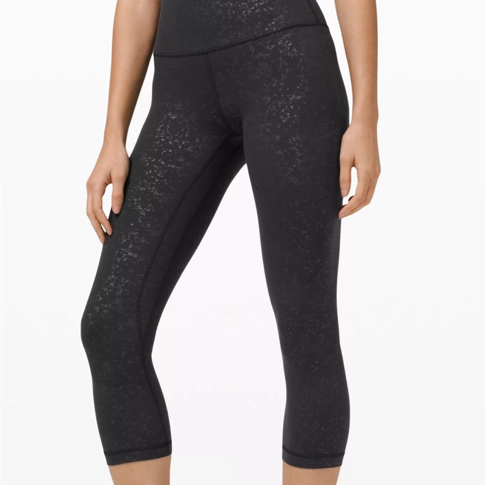 lululemon athletica Black Patterned Leggings